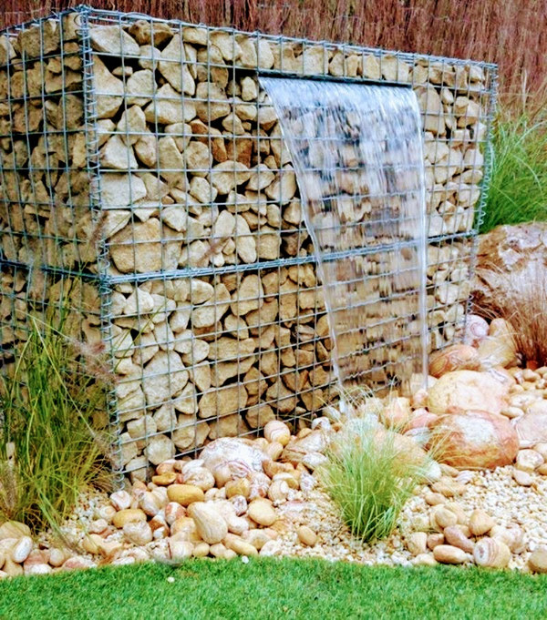 фонтан из габионов