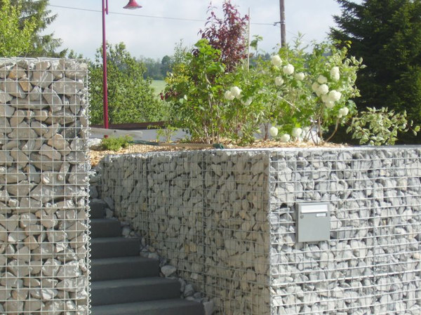 лестница с габионами